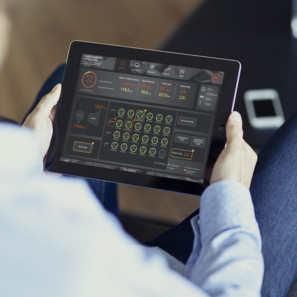Benefit of the highest availability, efficiency and performance of your air-cooled condenser (ACC) with the ACC360® Remote Performance Management (RPM) solution.