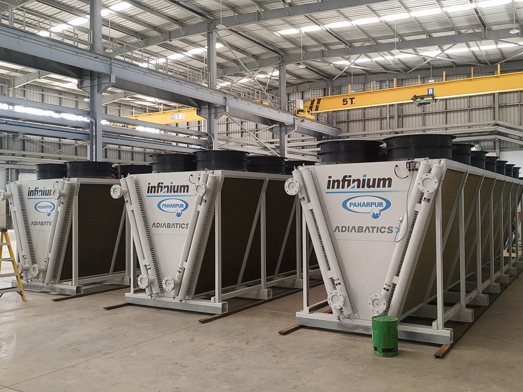 adiabatic cooling system for datacenters